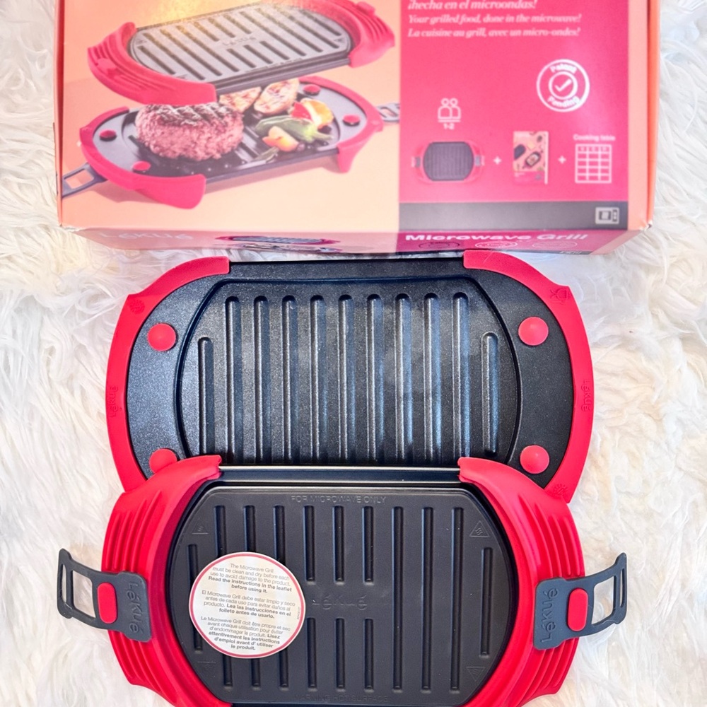 🔥Red Microwave Grill by Luékué 🔥
